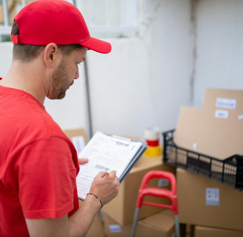 A Woman in Red Shirt Wearing Red Cap